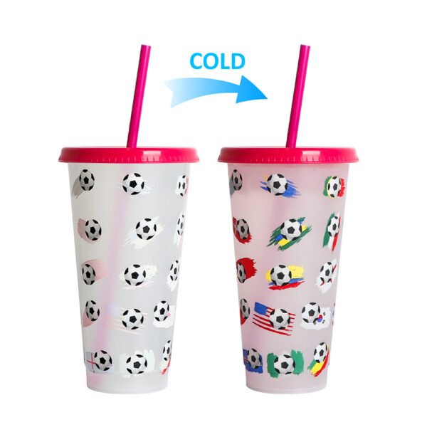 Color changing plastic cup