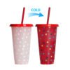 Color changing plastic cup
