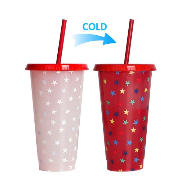 Color changing plastic cup