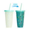 Color changing plastic cup
