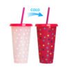Color changing plastic cup