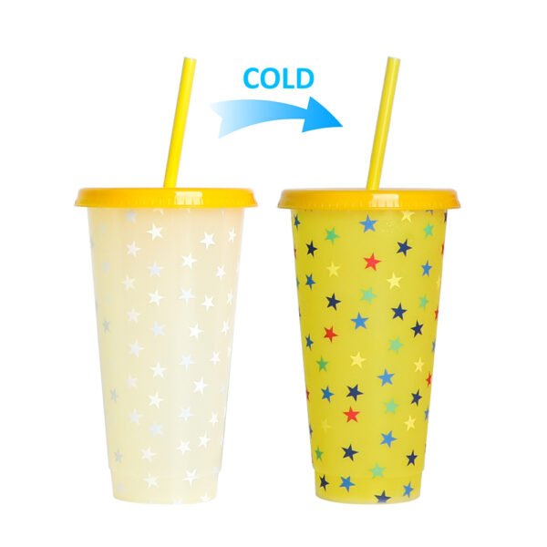 Color changing plastic cup
