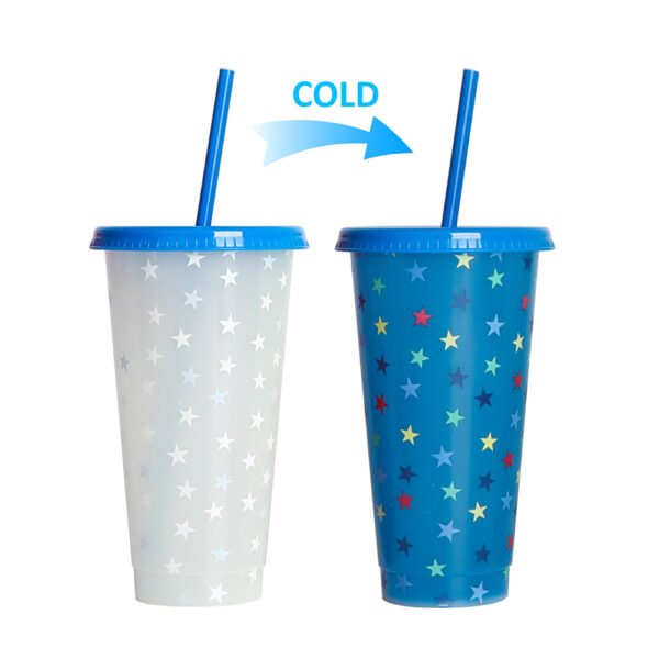 Color changing plastic cup