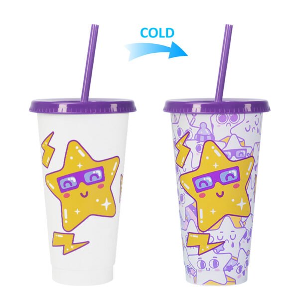 Color changing plastic cup