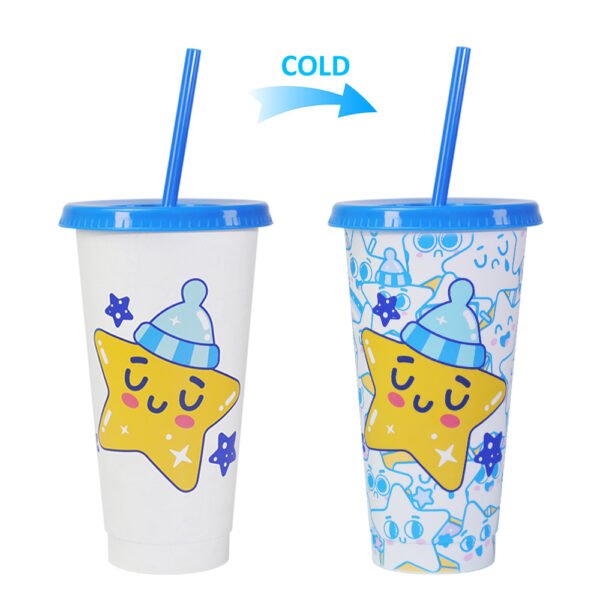 Color changing plastic cup