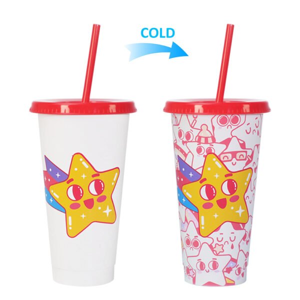Color changing plastic cup