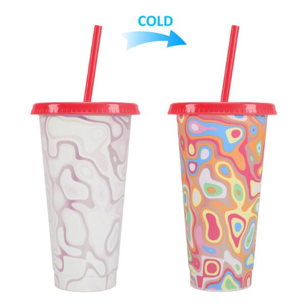 Color changing plastic cup
