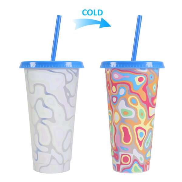 Color changing plastic cup