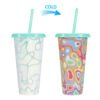 Color changing plastic cup