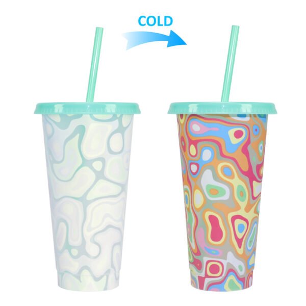 Color changing plastic cup