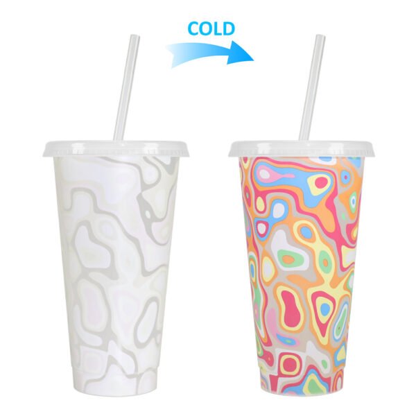 Color changing plastic cup