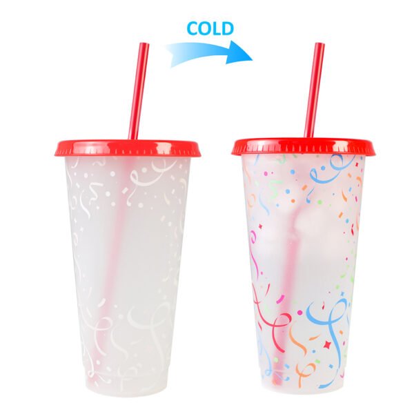 Color changing plastic cup