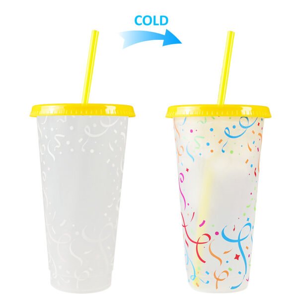 Color changing plastic cup