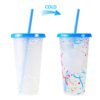 Color changing plastic cup