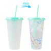 Color changing plastic cup