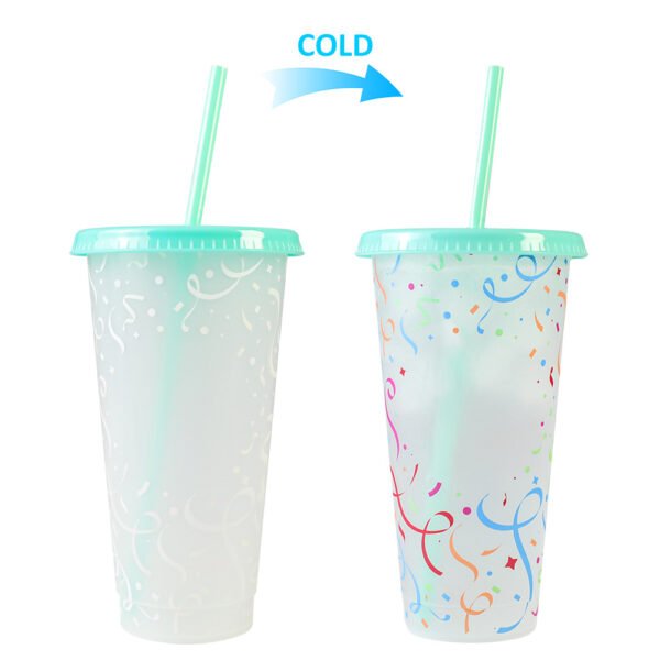 Color changing plastic cup