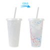 Color changing plastic cup