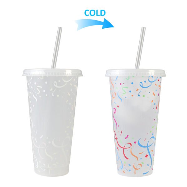 Color changing plastic cup