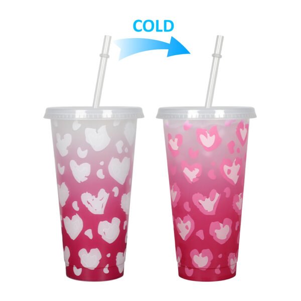 Color changing plastic cup