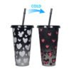 Color changing plastic cup