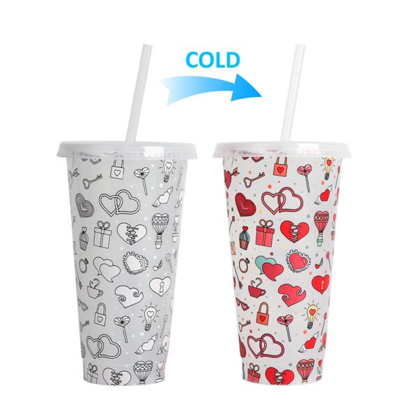 Color changing plastic cup