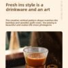 Xiflo glass tumbler waist cup